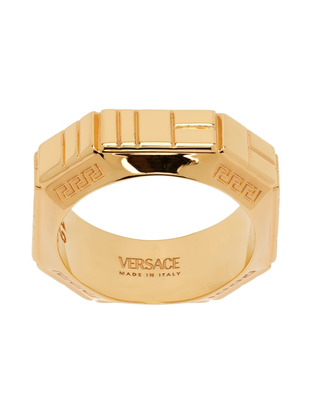 Gold Greca Quilting Ring - 1