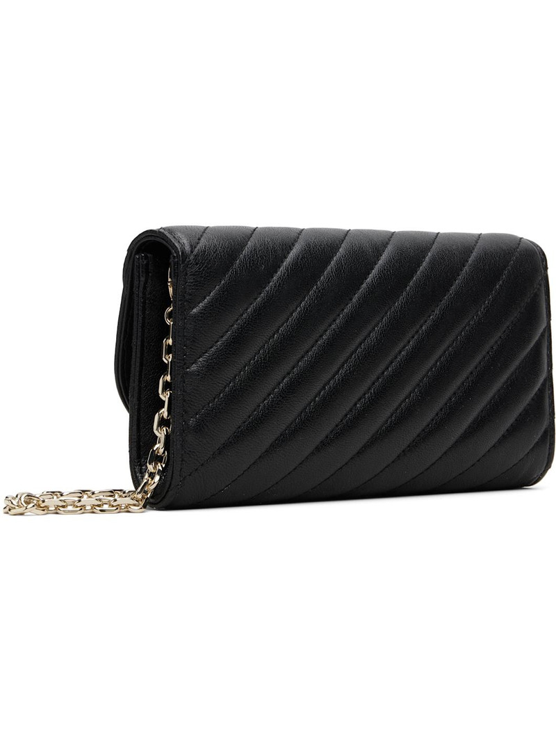 Black Curve Chain Wallet Bag 3