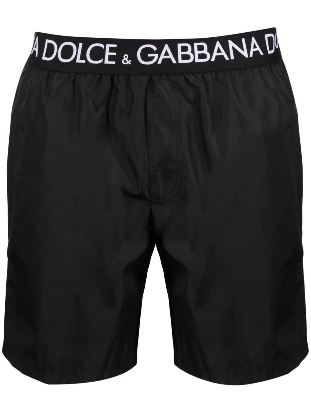 logo waistband swimming shorts - 1