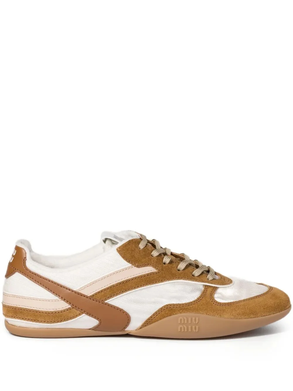 Miu Miu Women Gymnasium Technical Fabric And Suede Sneakers - 1