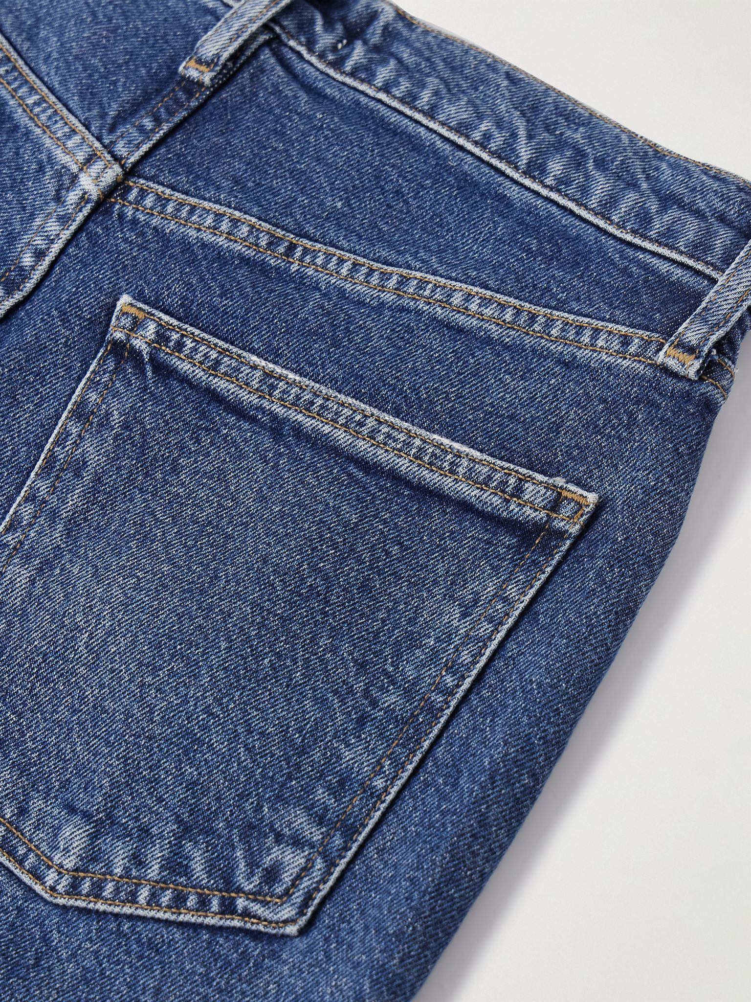 '90s Pinch Waist cropped high-rise straight-leg jeans Dark denim - 6