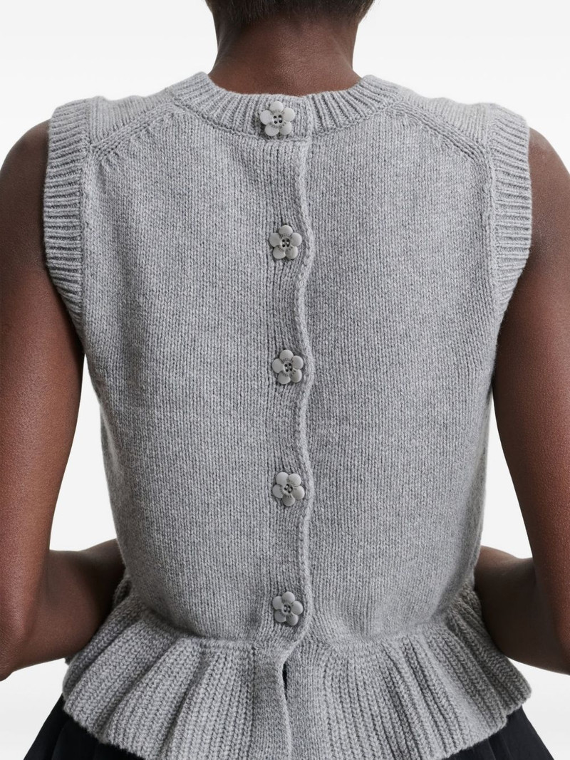 CECILIE BAHNSEN Bill ruffled vest outlook