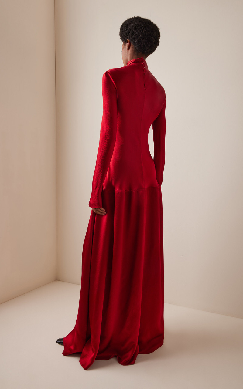 Mila Bias Cut Dress red 4