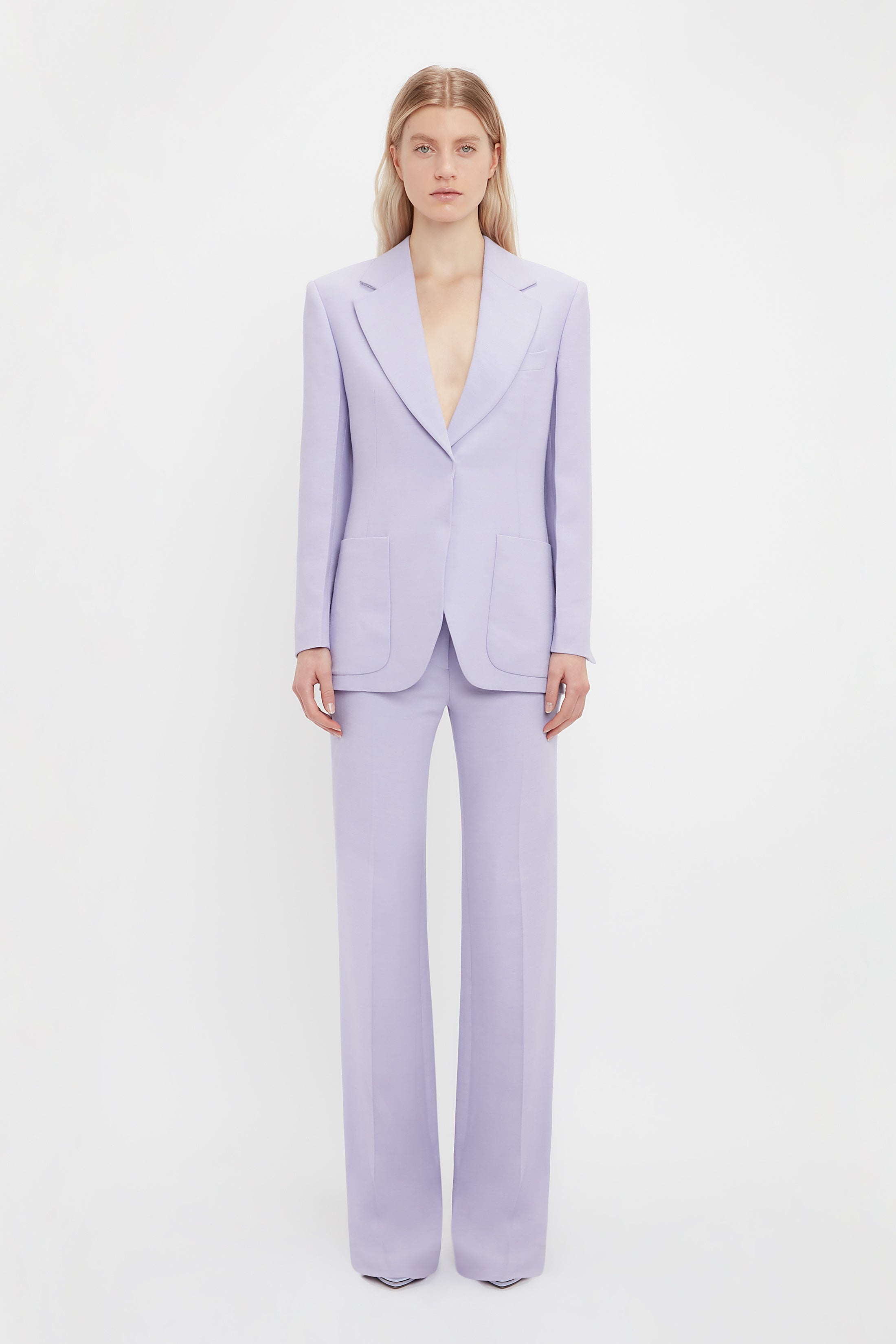 Patch Pocket Jacket In Lavender - 2