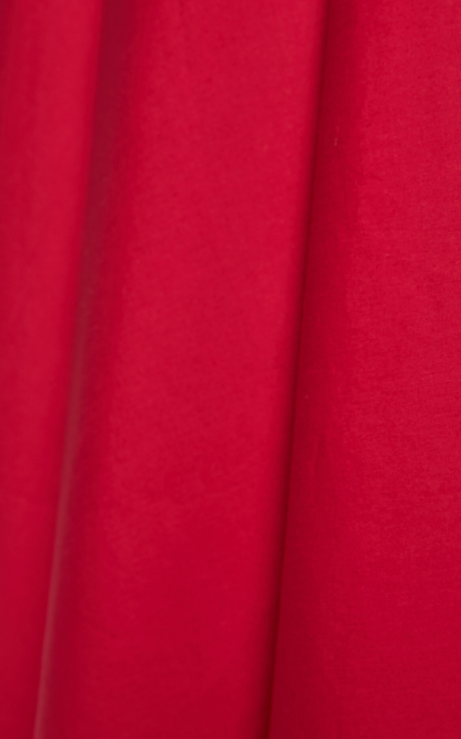 Pleated Popeline Gown red - 4