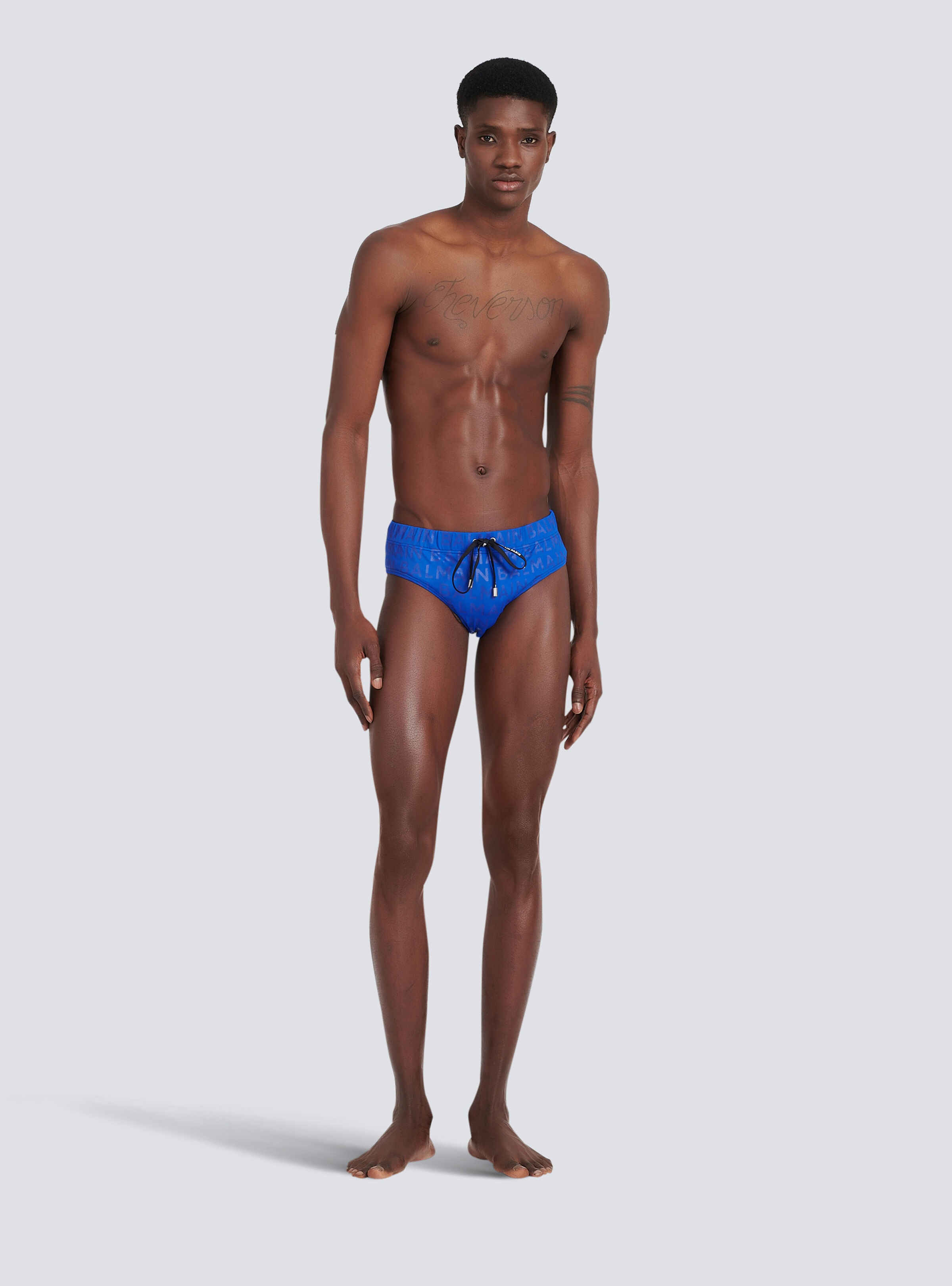 Balmain logo swimming trunks - 2