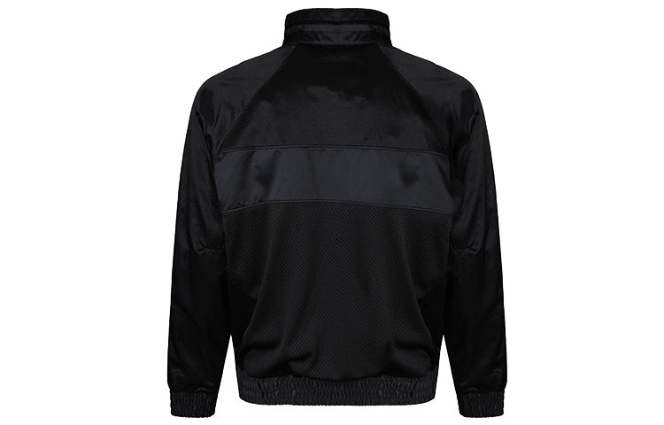 Air Jordan Stand Collar Logo Casual Woven Sports Jacket Black AV1303-011 - 2
