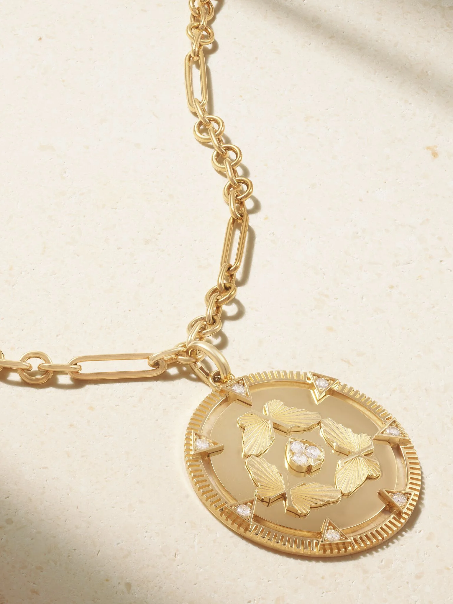 Reverie 18-karat gold diamond necklace Gold - 1