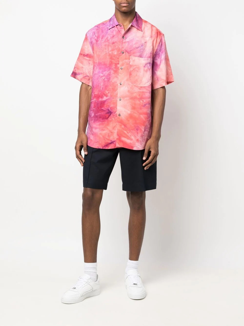 tie-dye short-sleeve shirt - 2