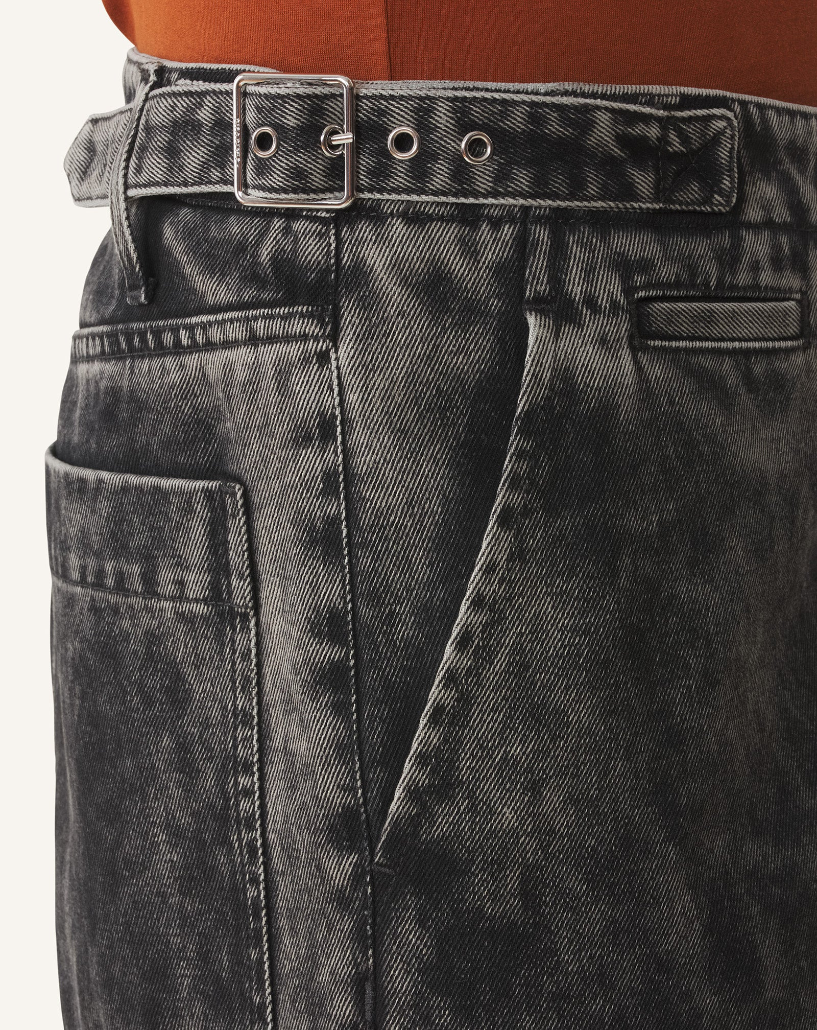 DENIM CHINO PANTS - 5