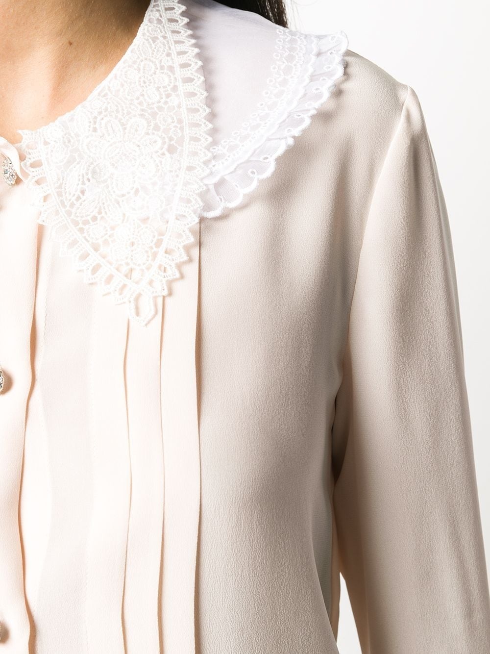 lace-collar blouse - 5