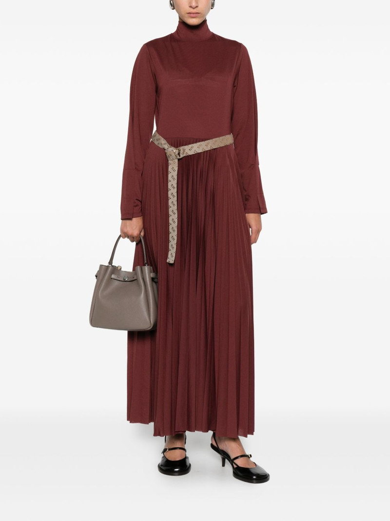 Herno pleated high-neck dress outlook