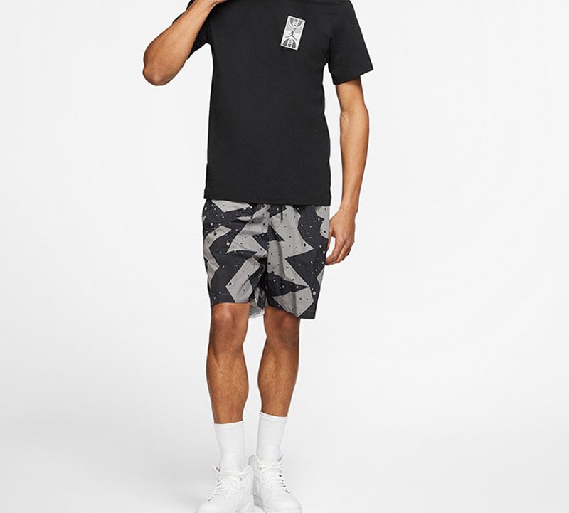 Air Jordan Back Stadium Large Printing Short Sleeve Black CJ6291-010 - 3
