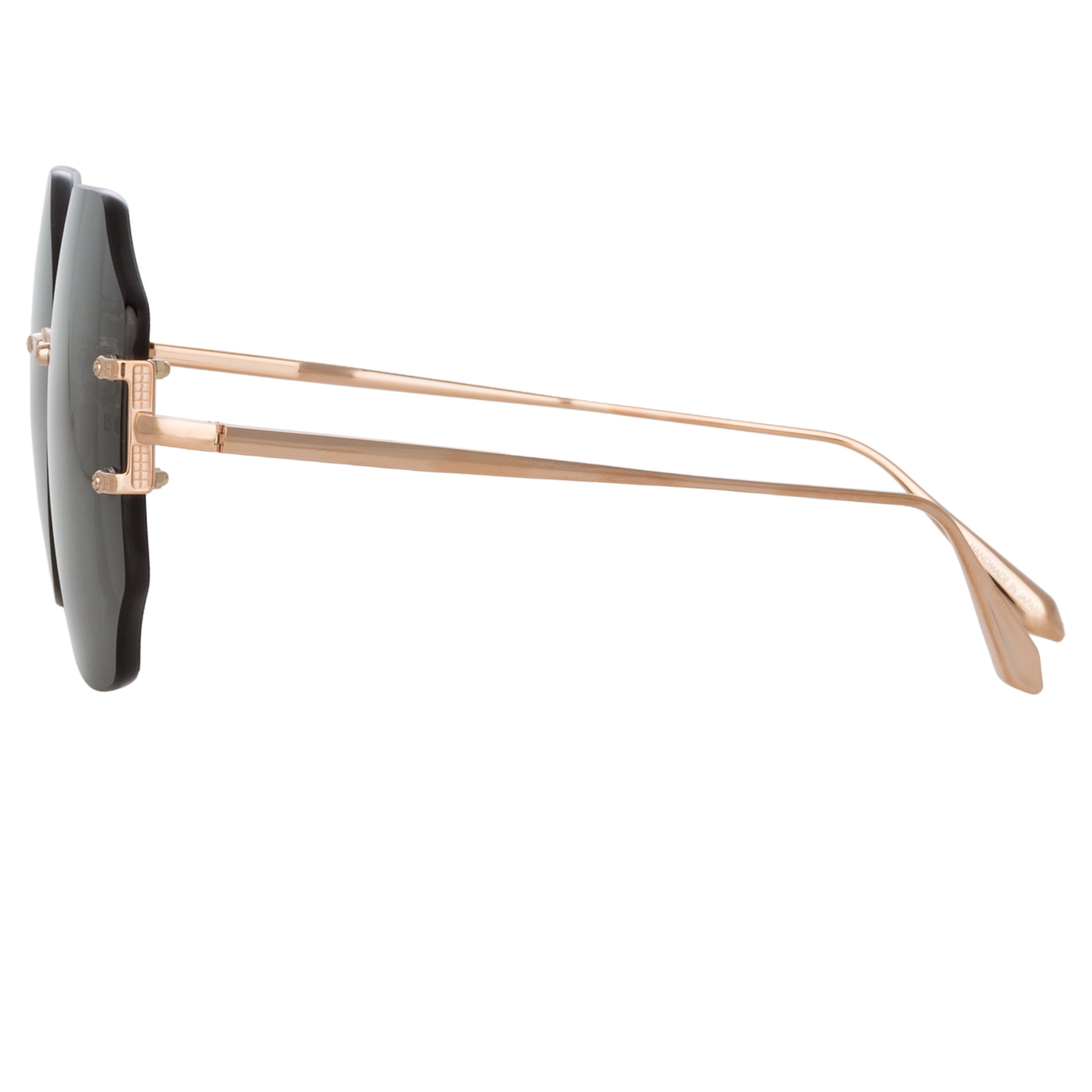 LISETTE OVERSIZED SUNGLASSES IN ROSE GOLD - 3