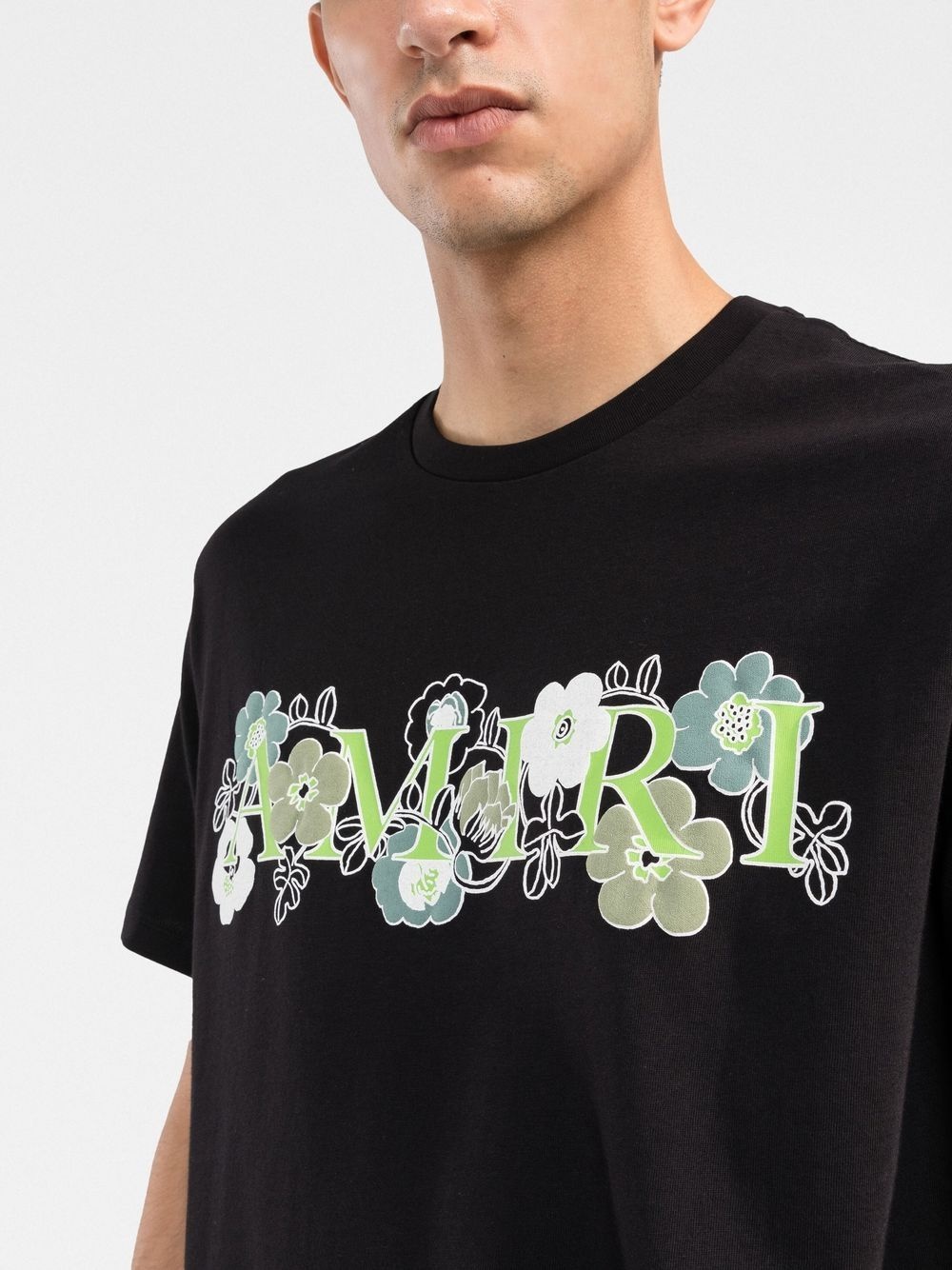 floral logo print T-shirt - 5