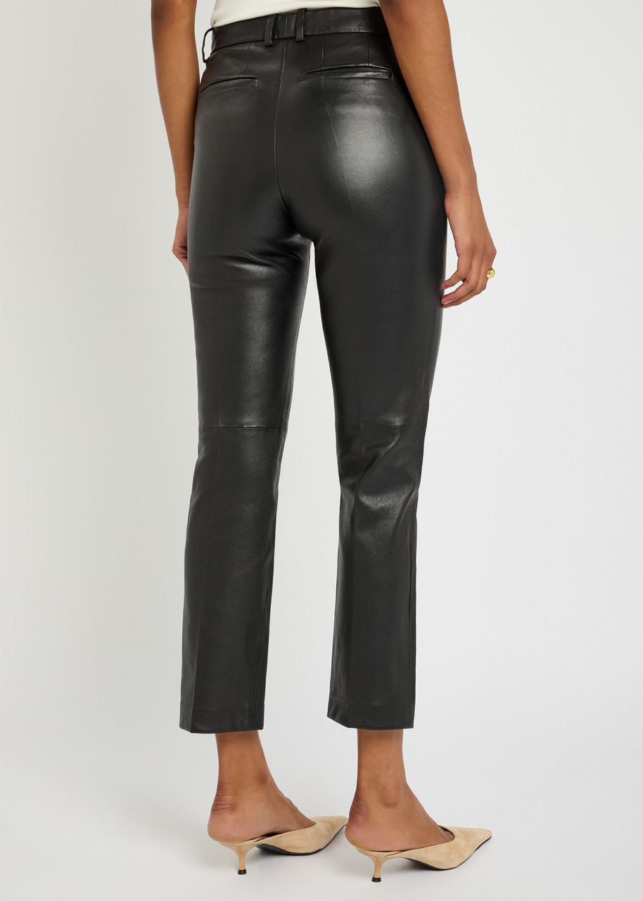 Joseph Coleman Leather Trousers - 3