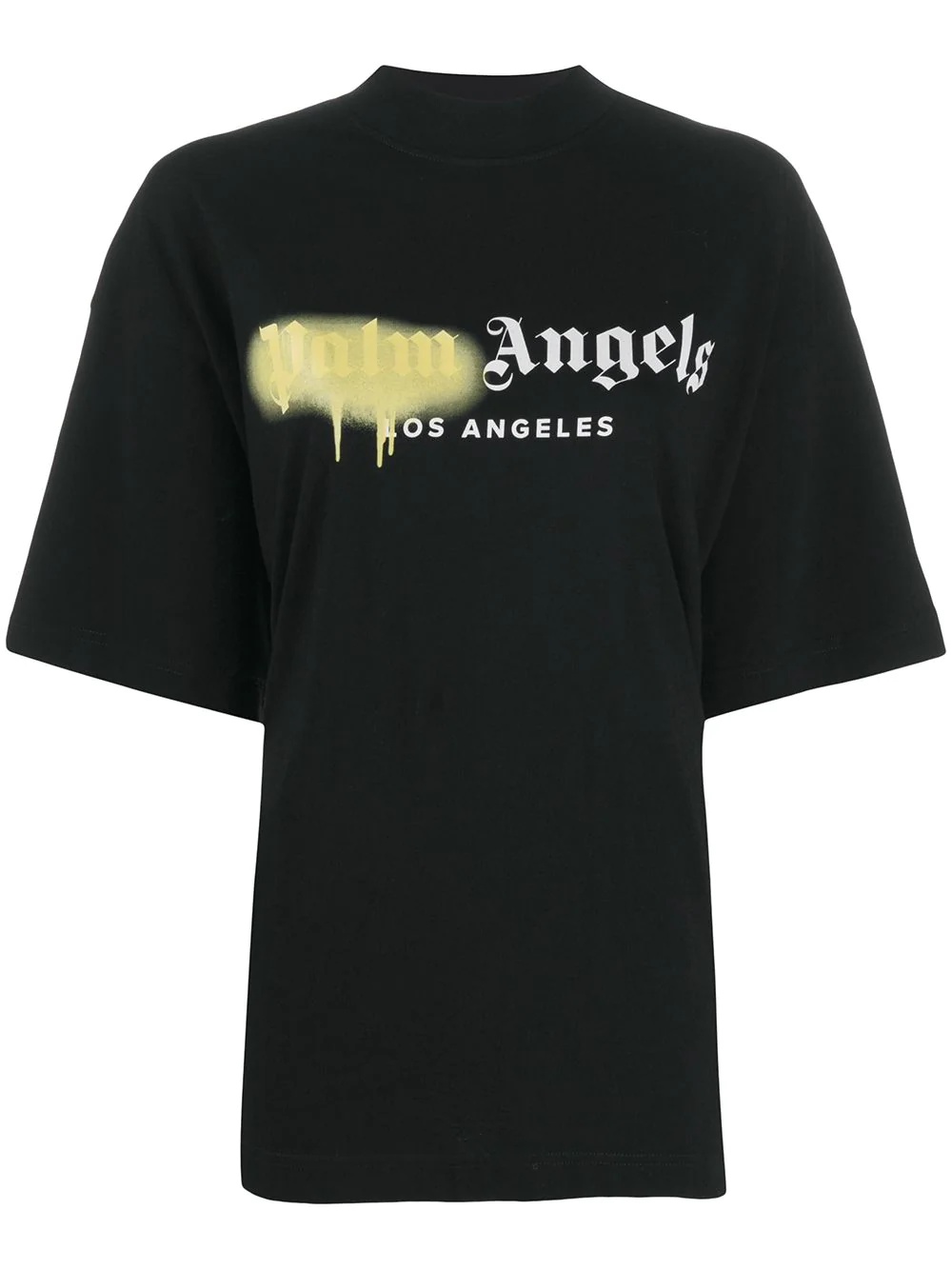 sprayed logo print T-shirt - 1