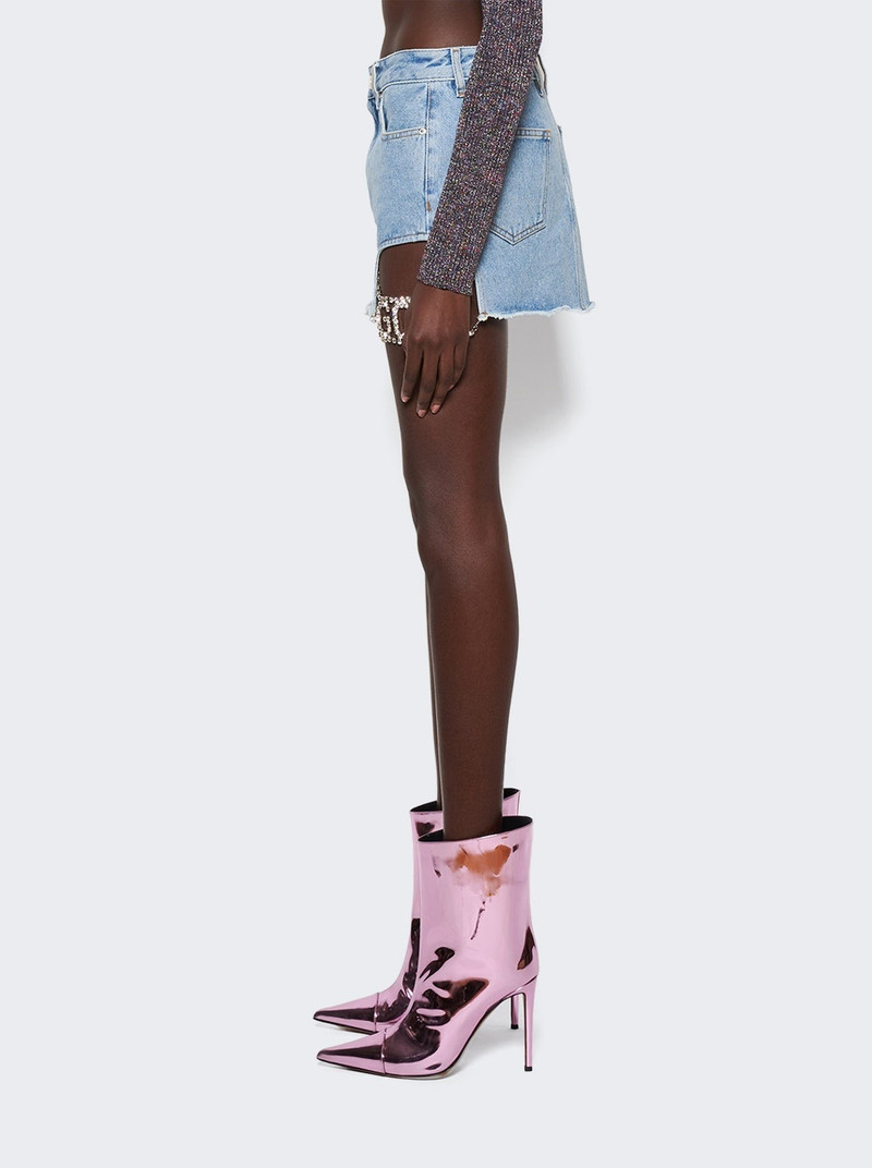 Bling Denim Skirt New Light Blue 4