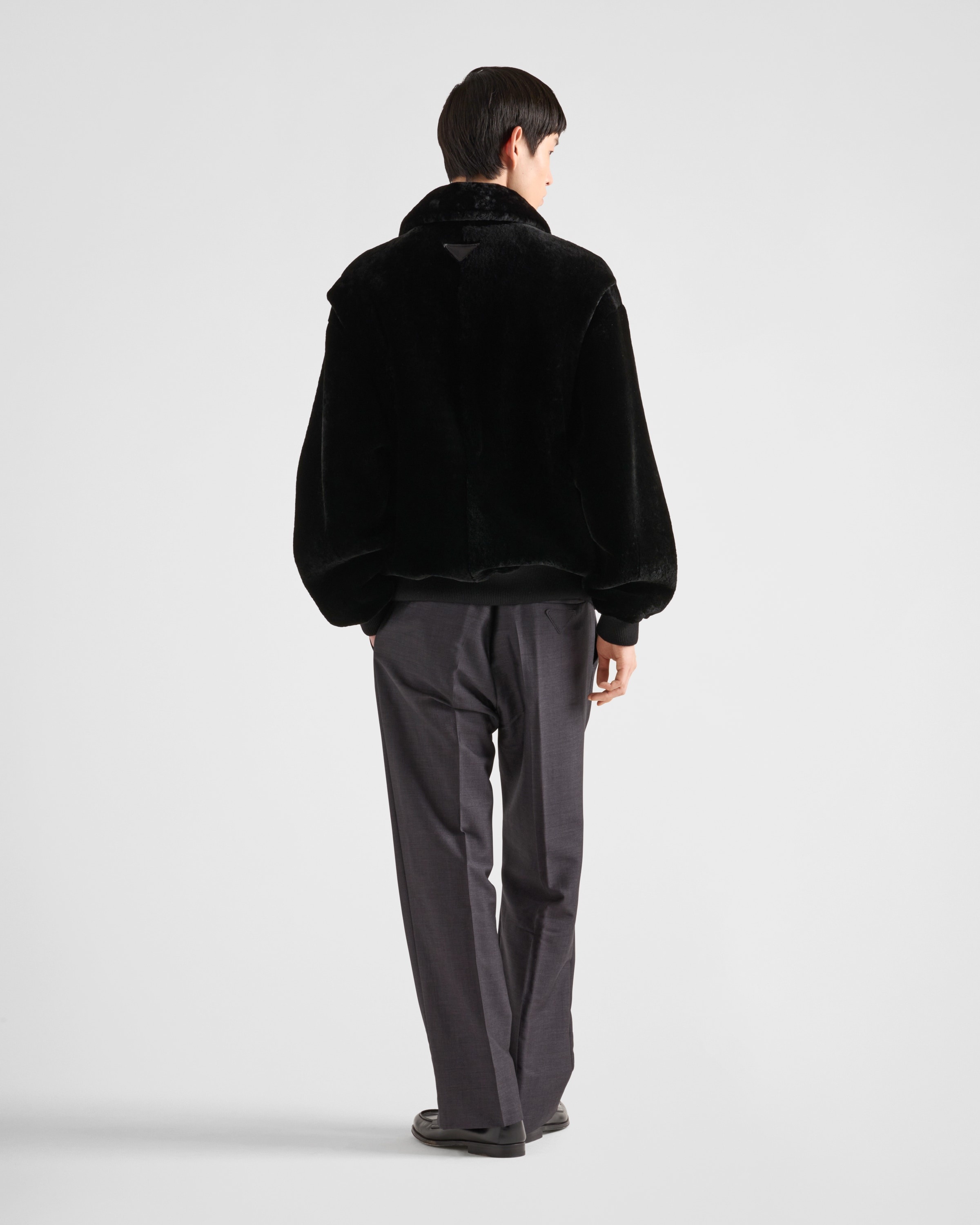 Shearling bomber jacket - 5