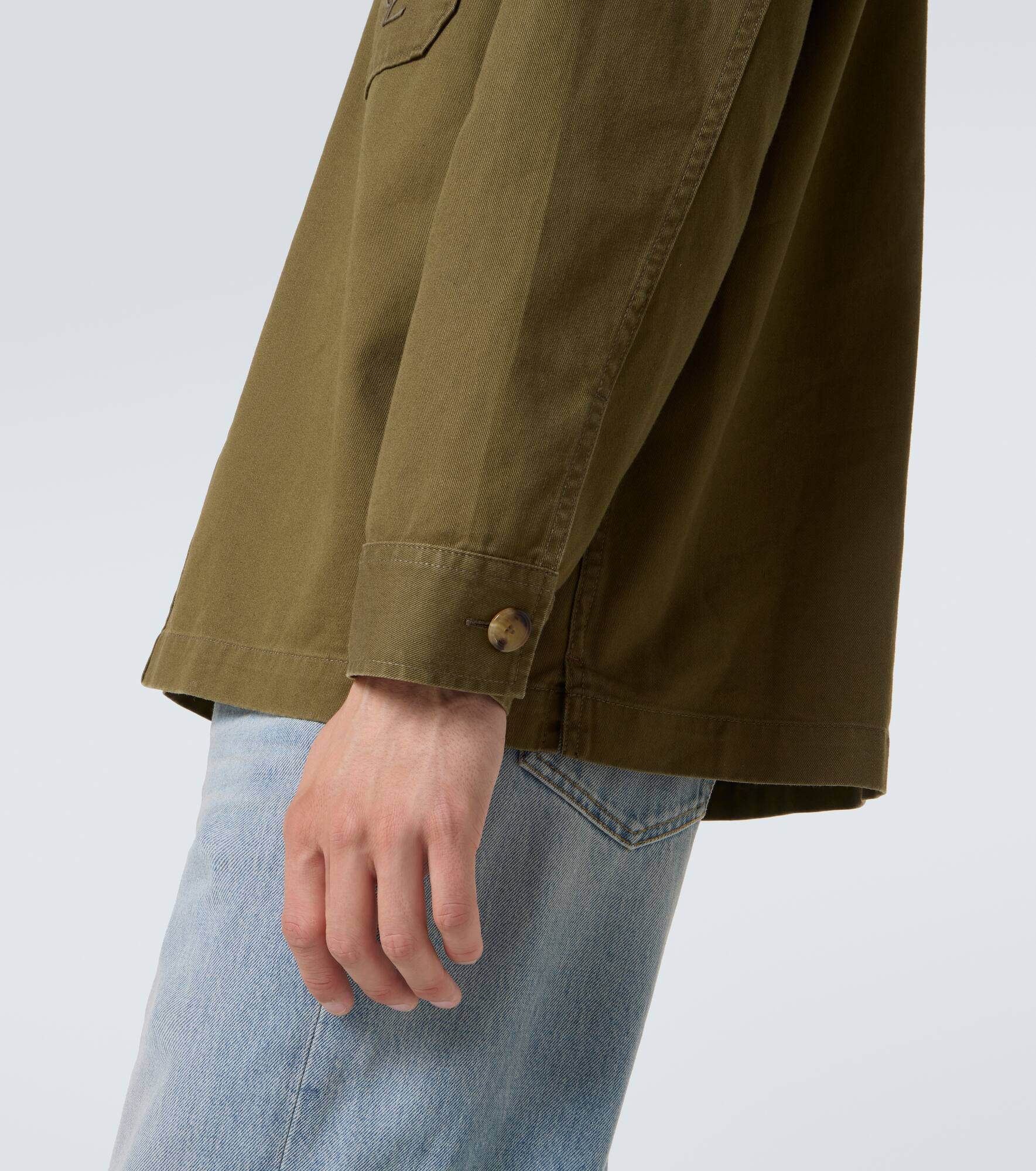 Cassandre cotton and linen overshirt - 6