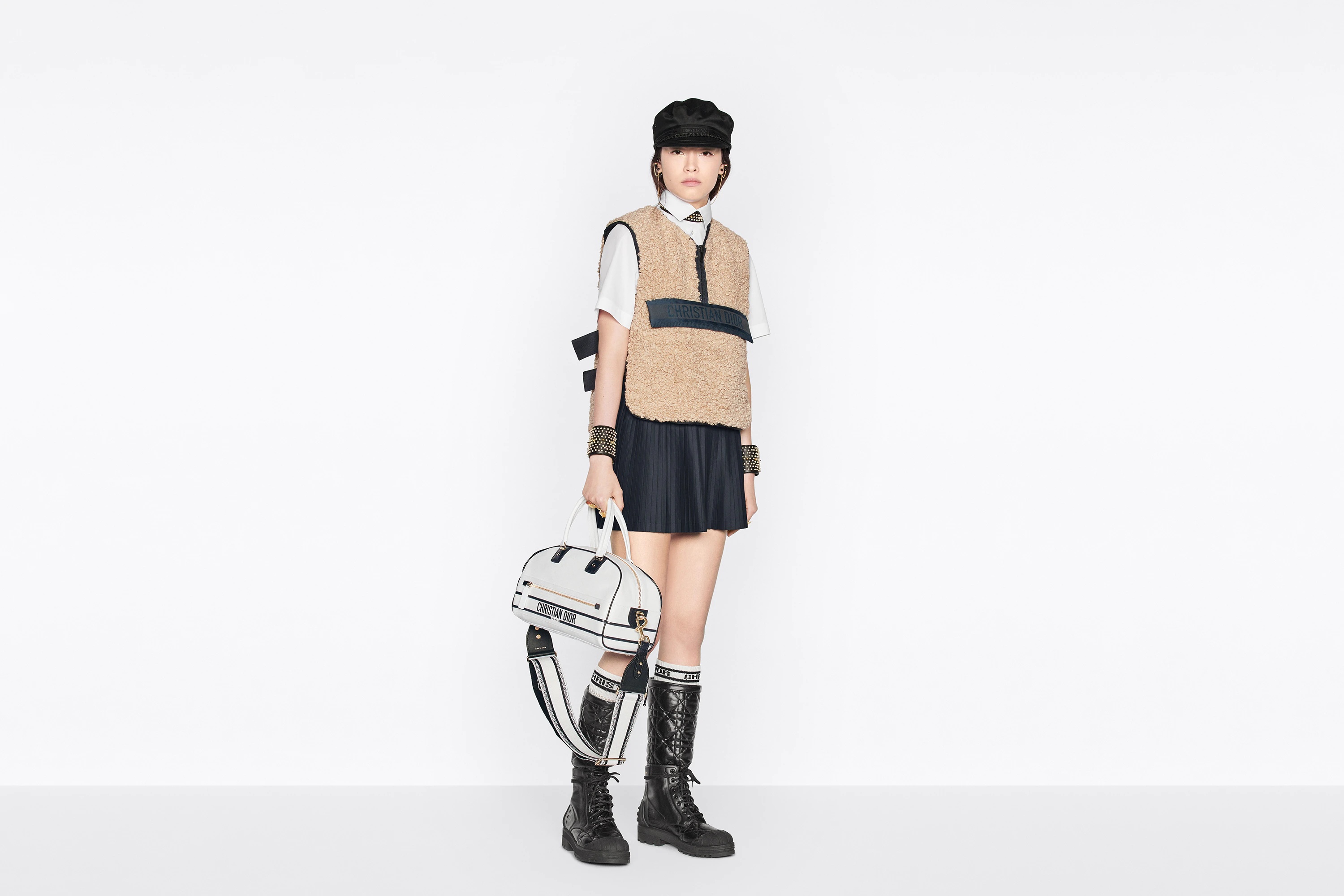 Macrocannage Reversible Sleeveless Vest - 7