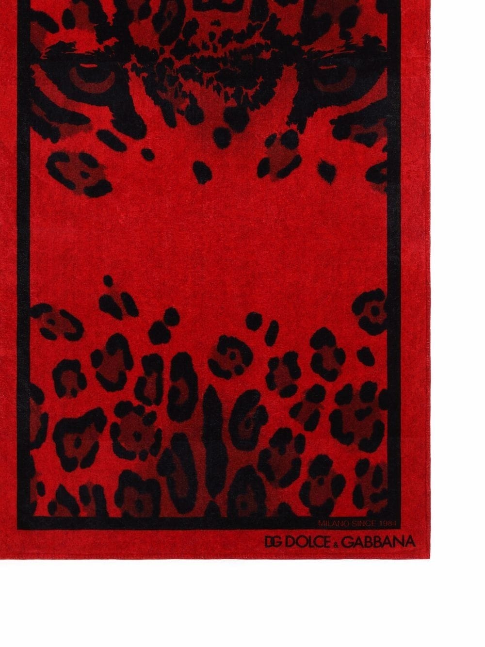 leopard-print beach towel - 3