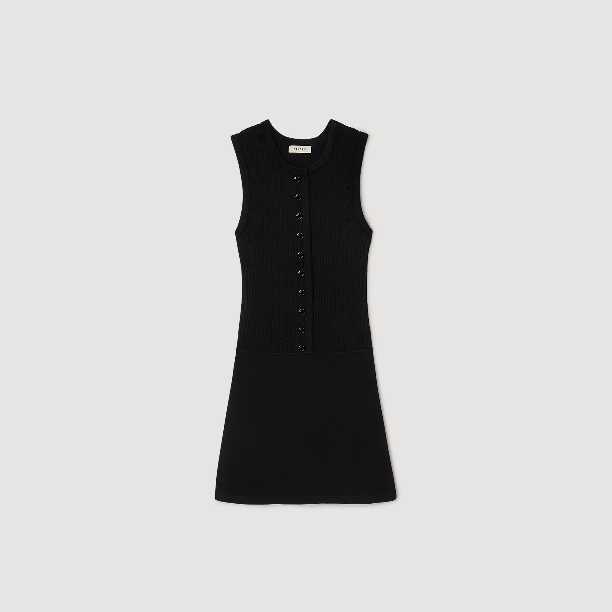 MINI RIBBED KNIT DRESS - 6