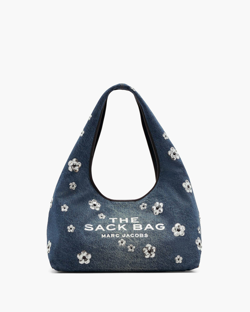 THE SEQUIN DAISY DENIM SACK BAG 1