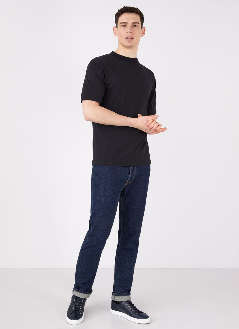 Sunspel Mock Neck T‑shirt outlook