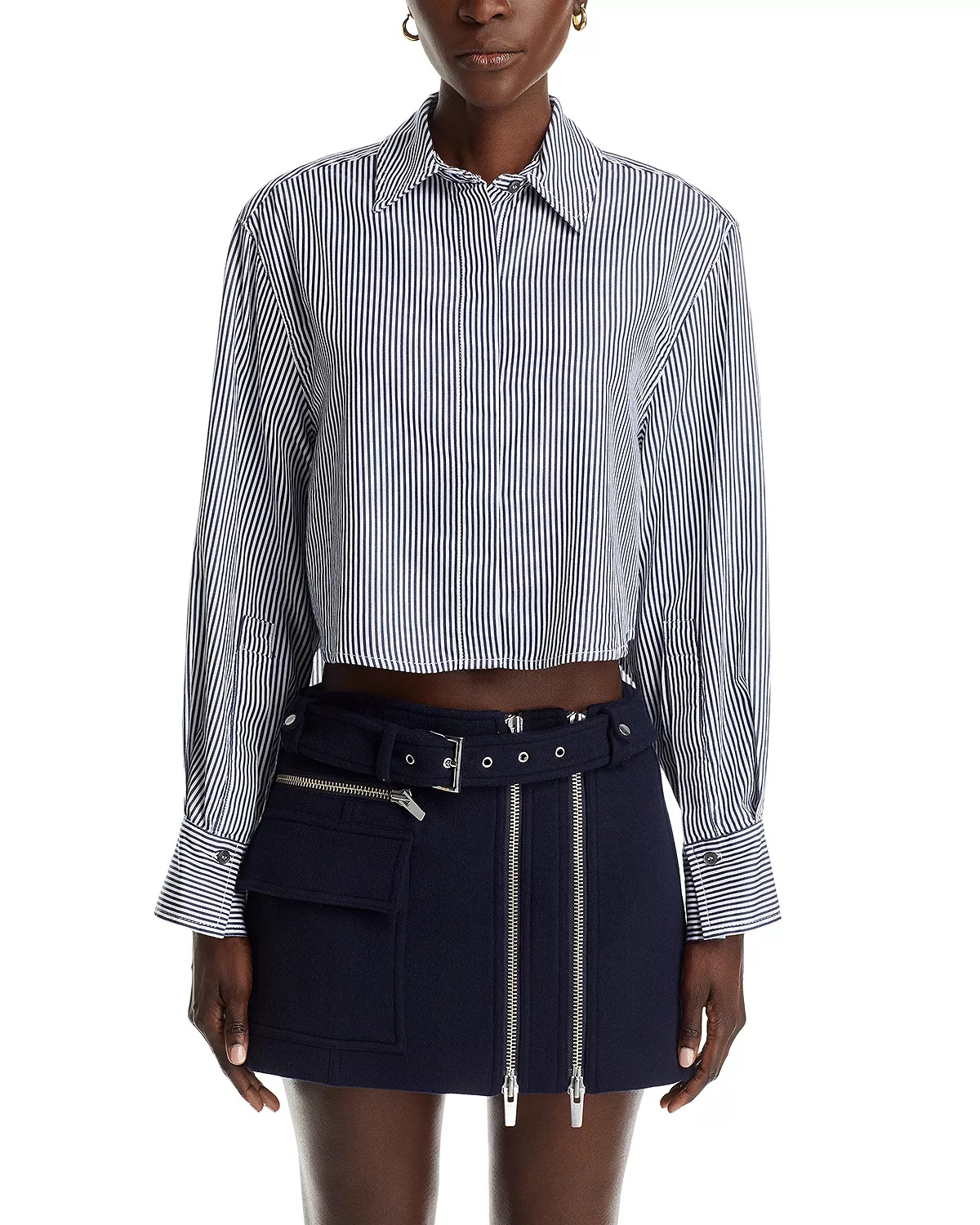 Renata Cotton Cropped Shirt - 6