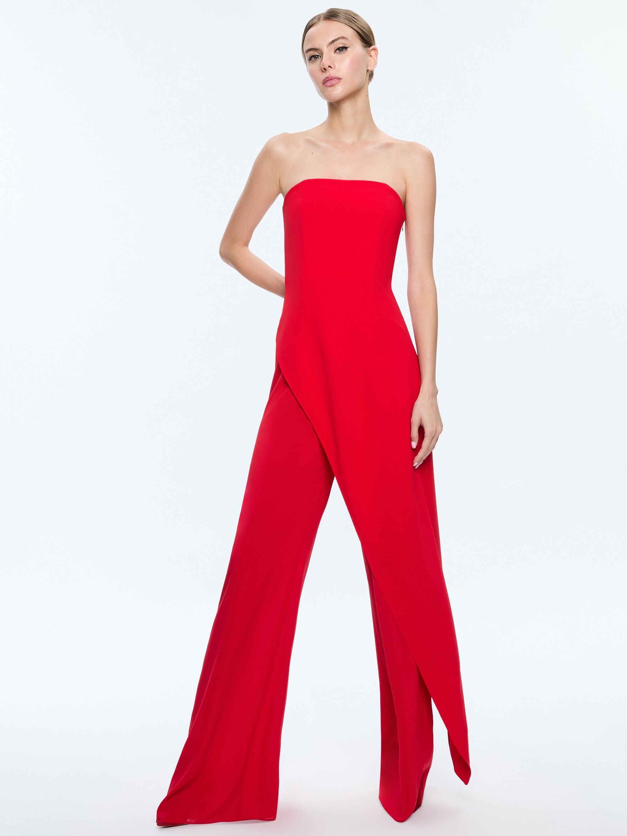 ALONDRA STRAPLESS ASYMMYETRIC JUMPSUIT - 5