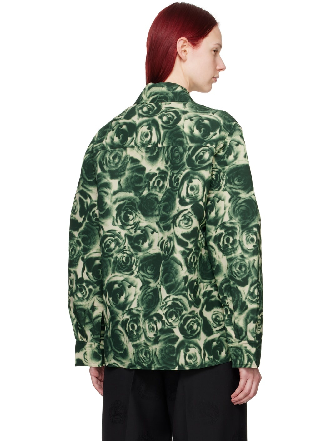 Green Printed Shirt - 3