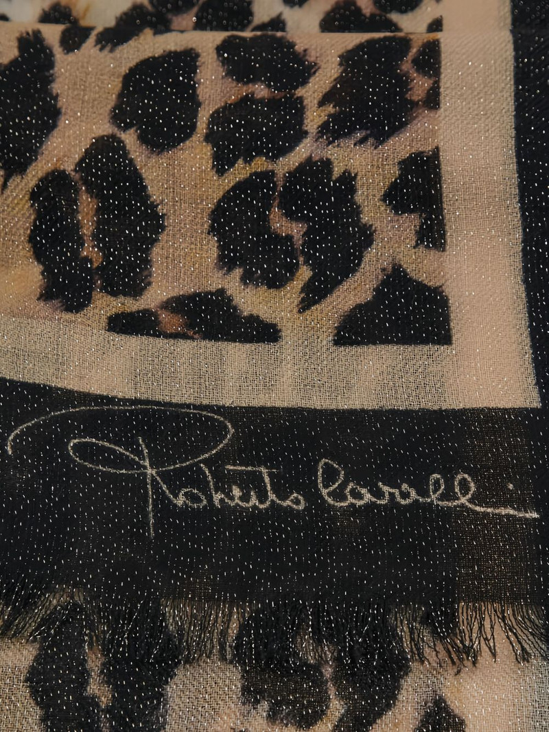 Roberto Cavalli leopard-print scarf outlook