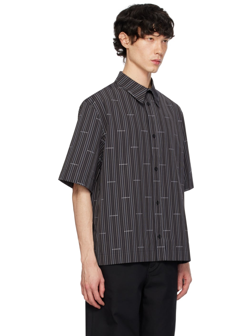 Black Striped Shirt - 2