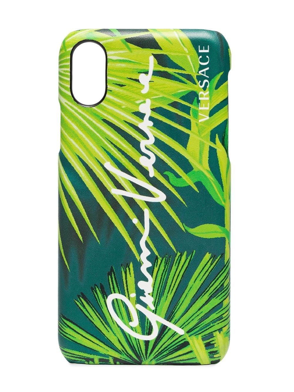 leaf print iPhone XS case - 1