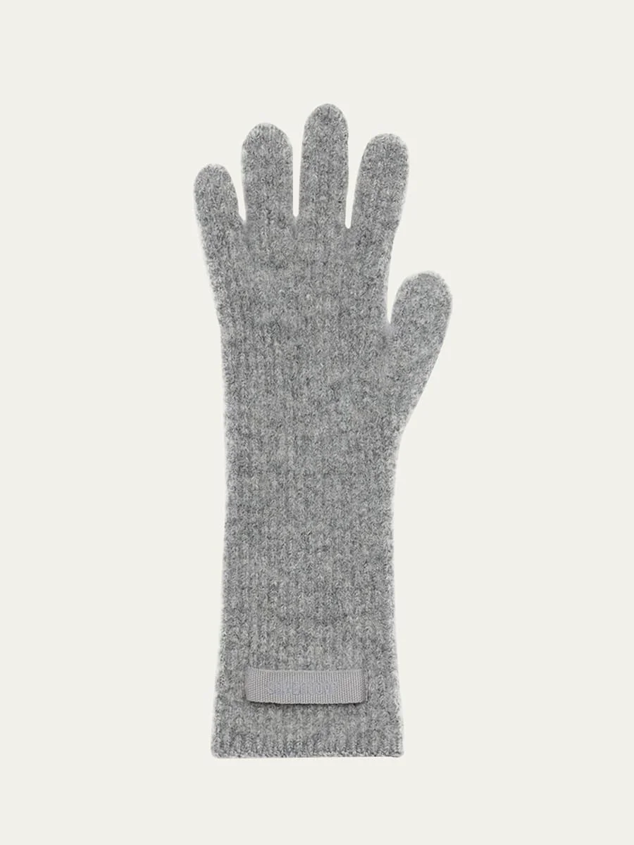 Les Gants Knit Wool-Blend Gloves - 1
