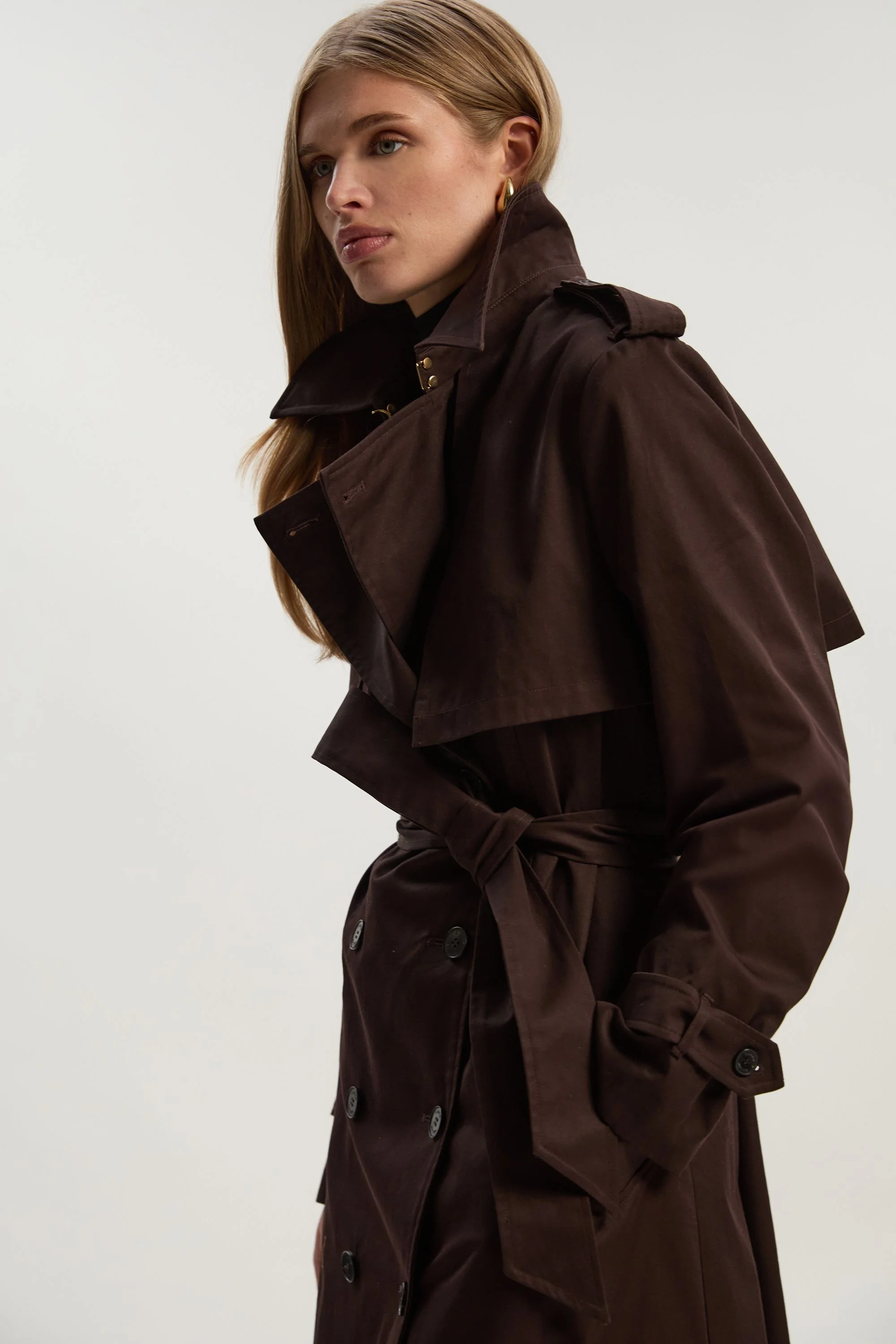 Tailored Maxi Trench Coat - 1