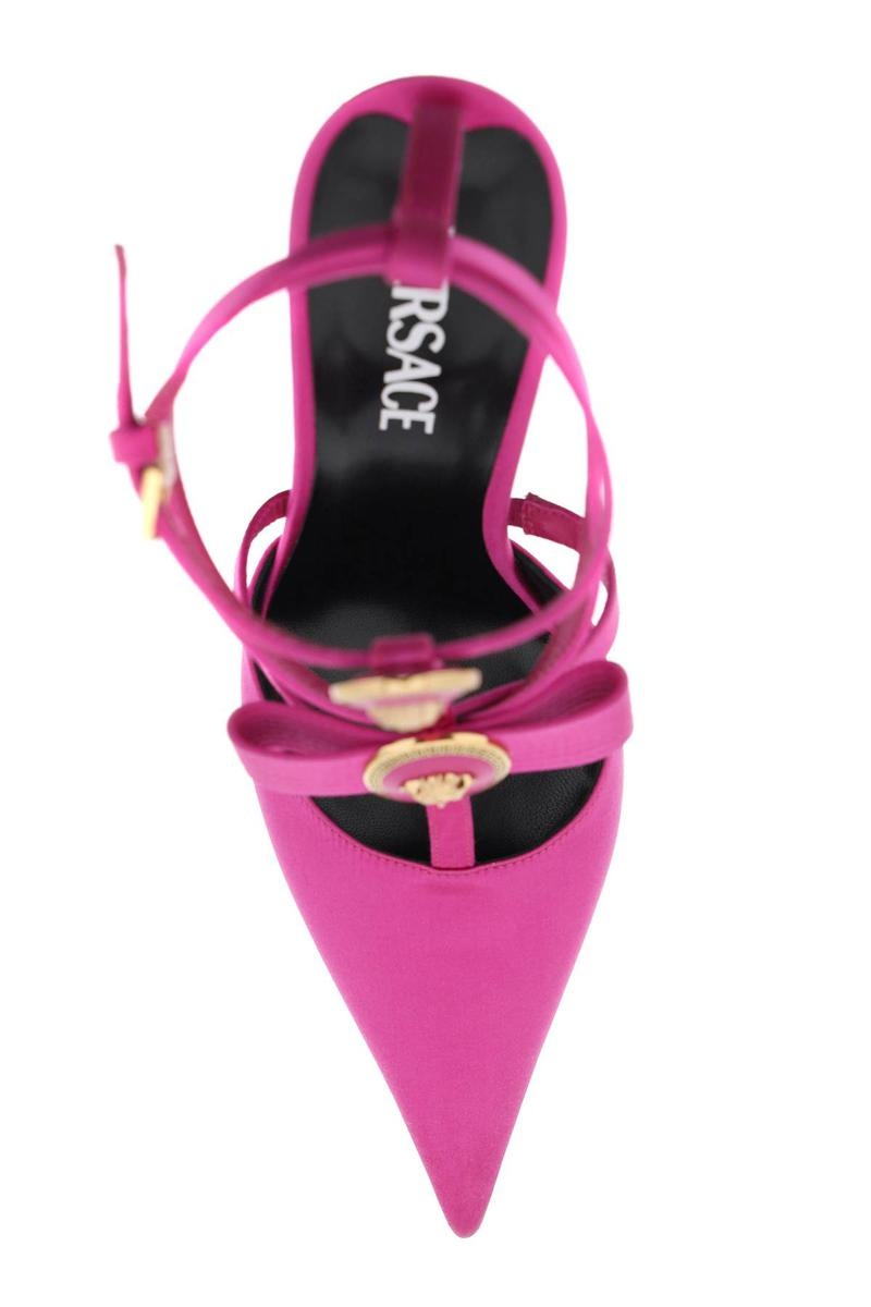 VERSACE PUMPS WITH GIANNI RIBBON BOWS - 2