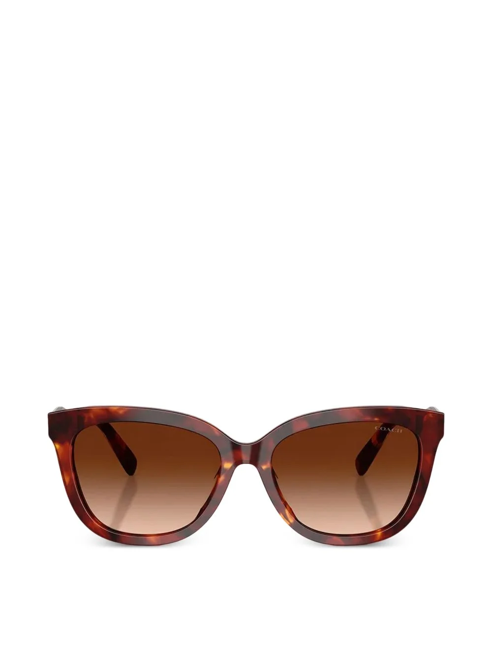 tortoiseshell-effect cat-eye sunglasses - 1