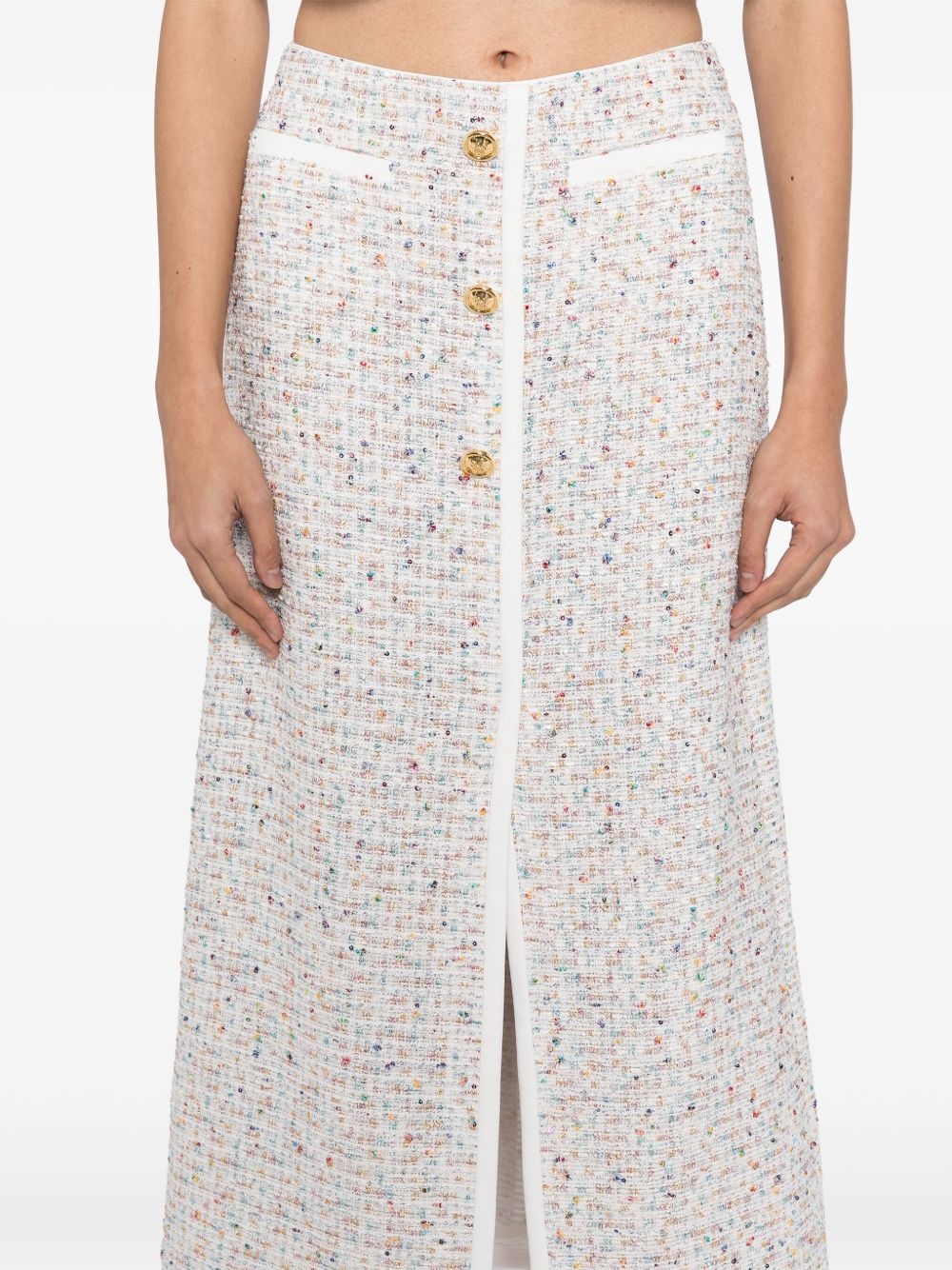 sequin-embellished skirt - 5