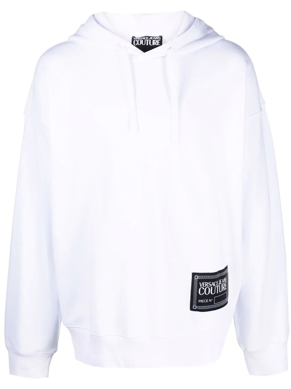 logo-patch long-sleeve hoodie - 1