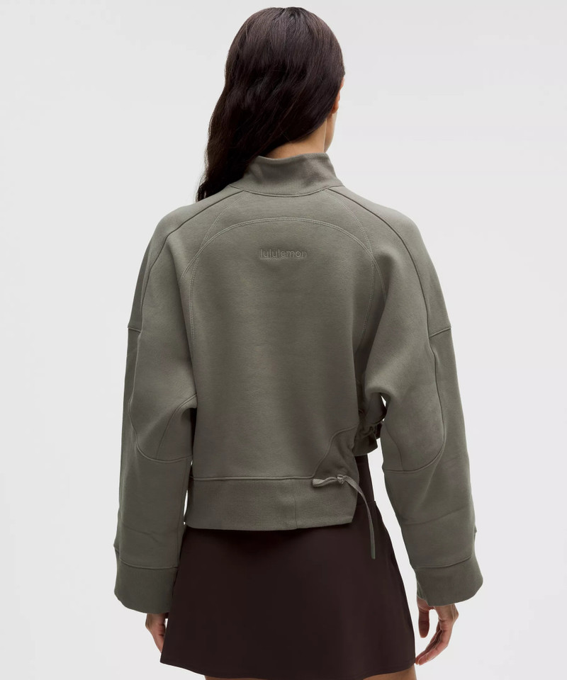 Plush Fleece Curved Hem Pullover 3