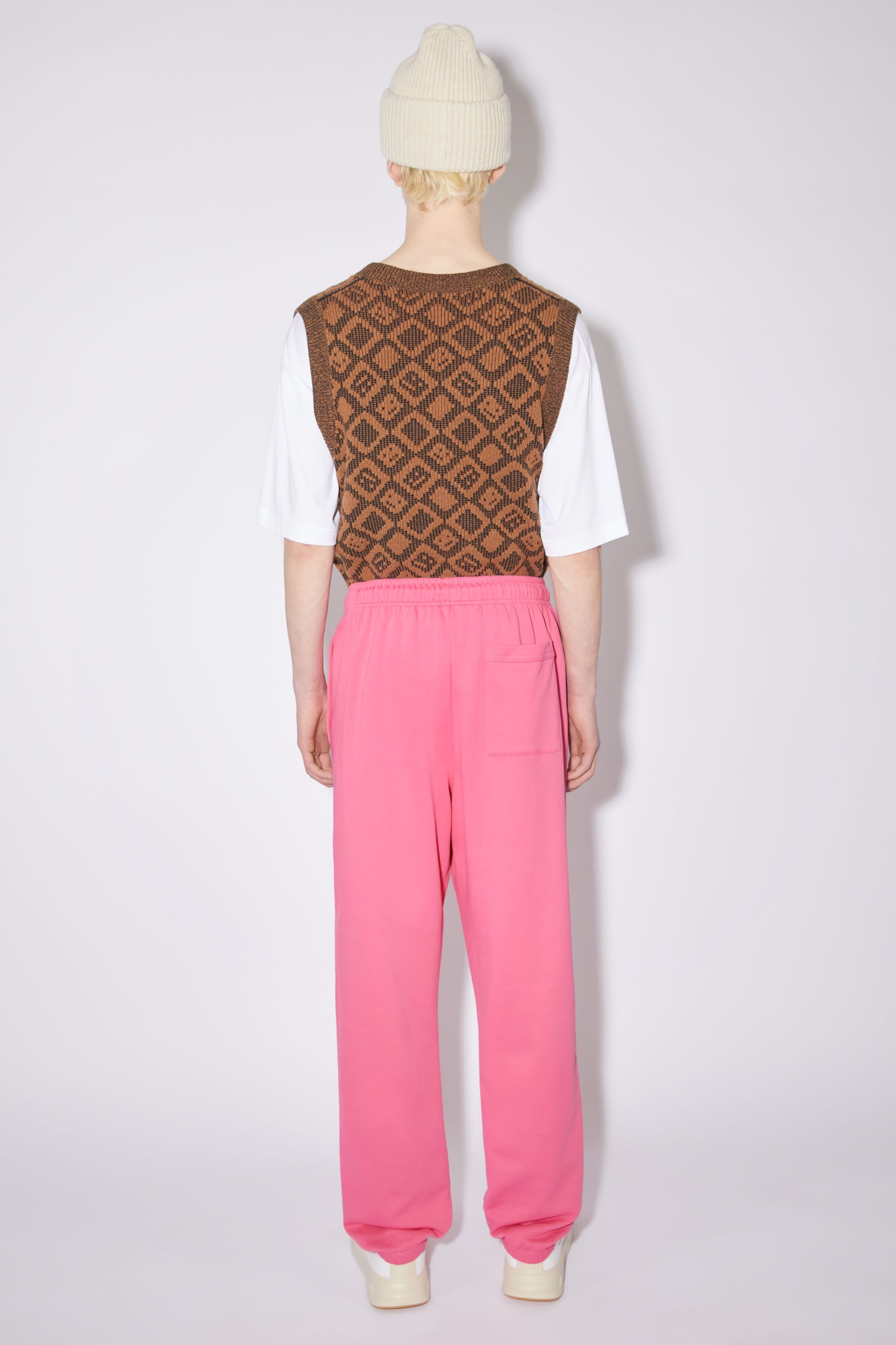 Cotton sweatpants - Bright pink - 3