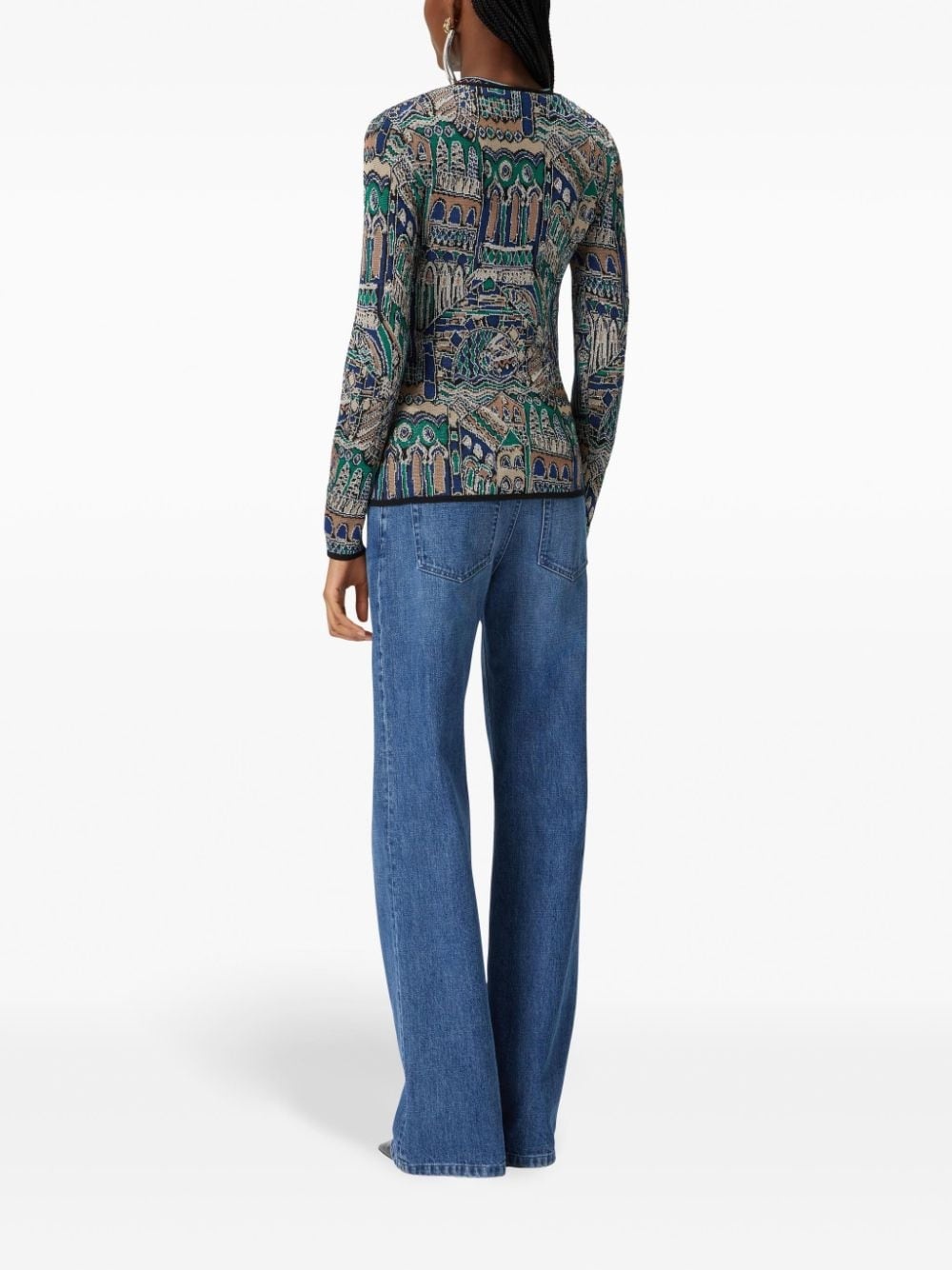 Multicolor pattern cardigan - 3
