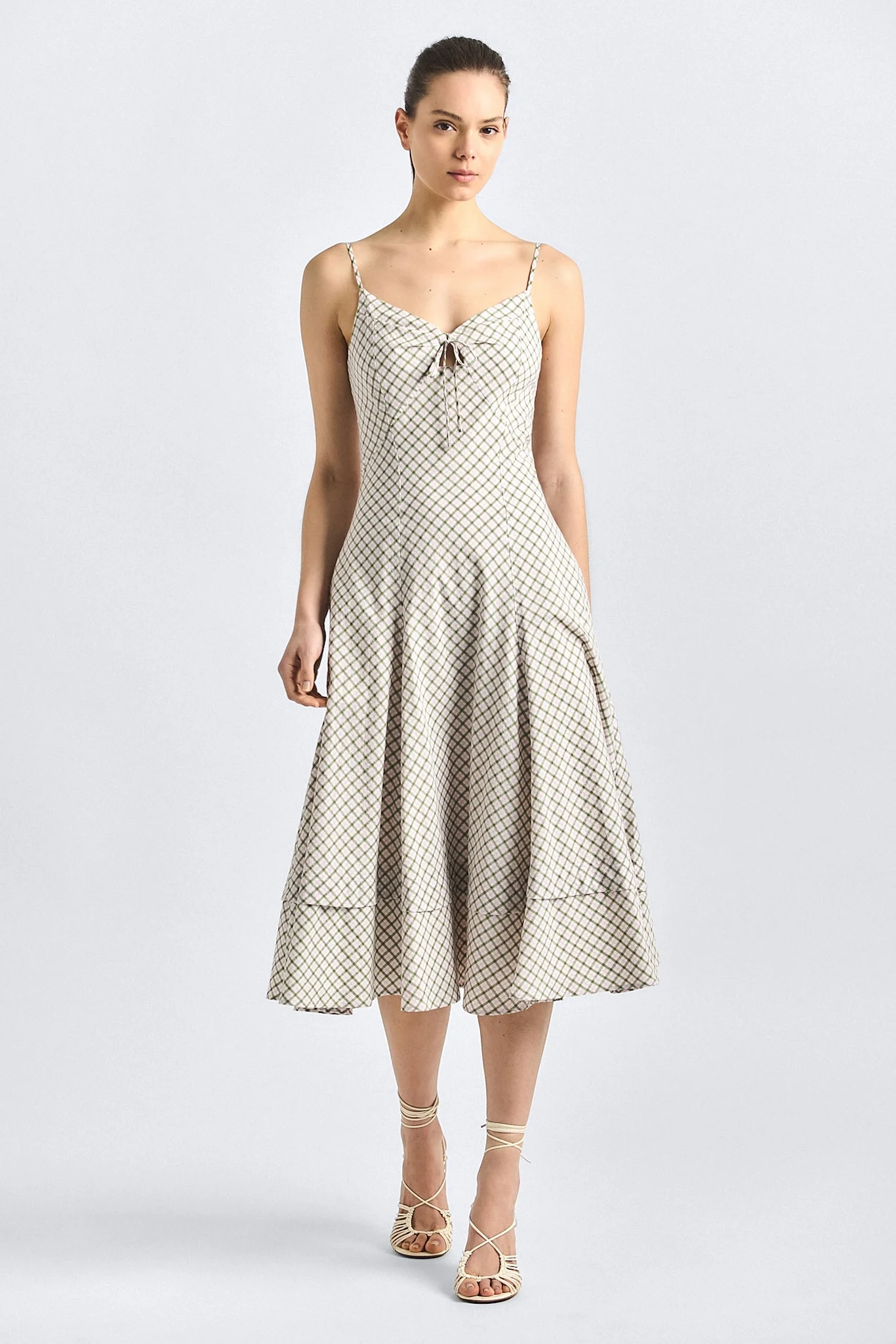 SABLE KEYHOLE FRONT DRESS - 1