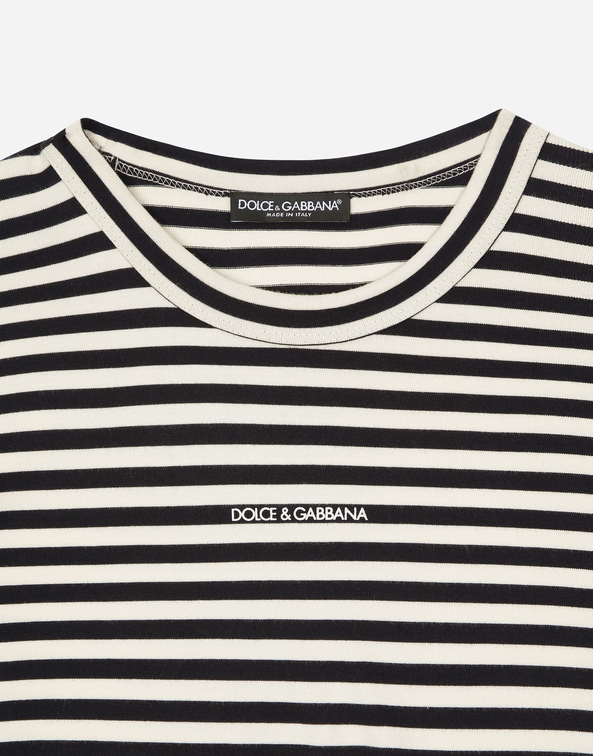 Long-sleeved striped T-shirt with logo - 3