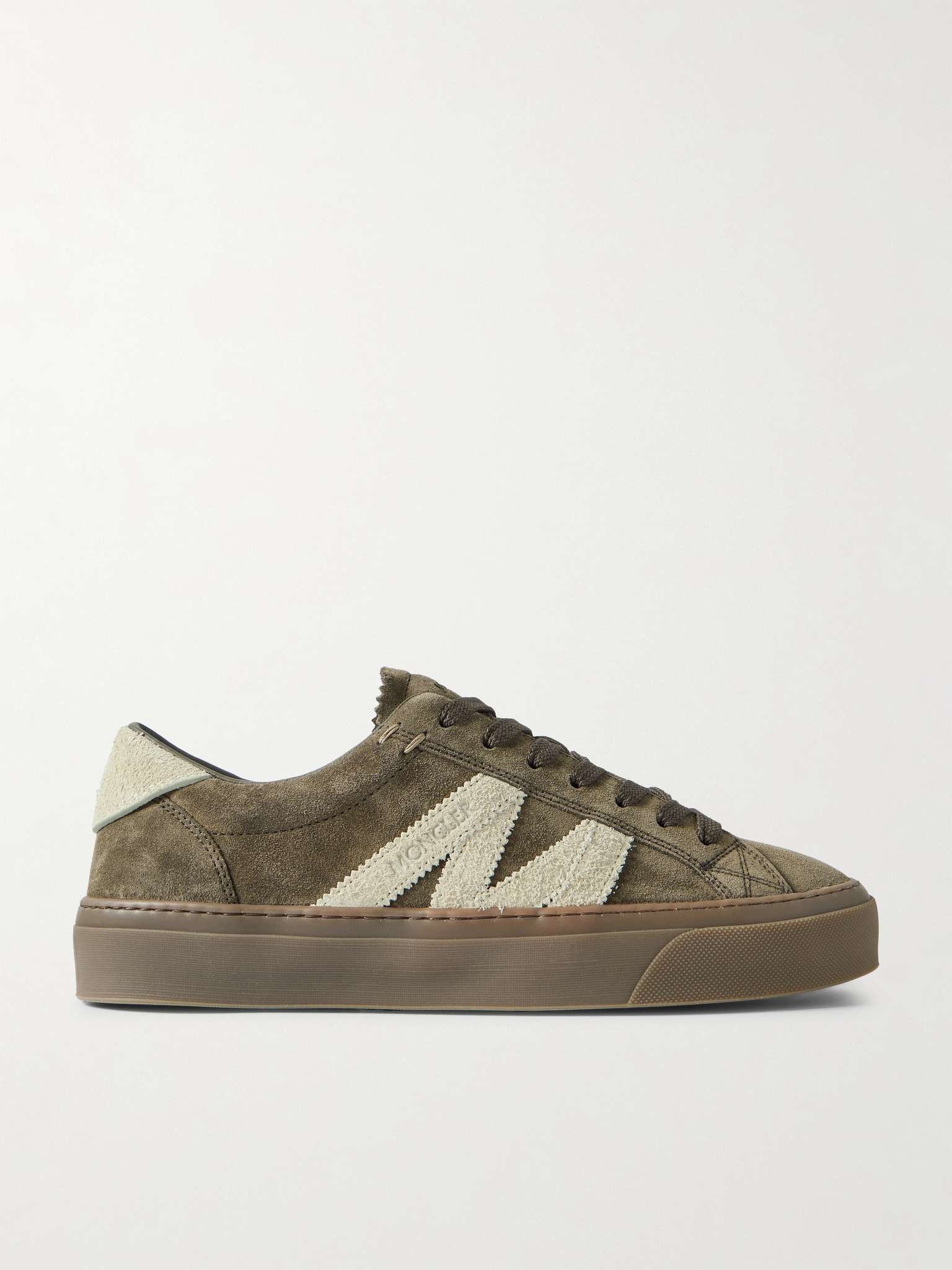 スニーカー MONCLER MONACO2 - Suede and nubuck leather trainers Dark Grey Monaco2 Leather & Nubuck Sneakers - Sneakers for