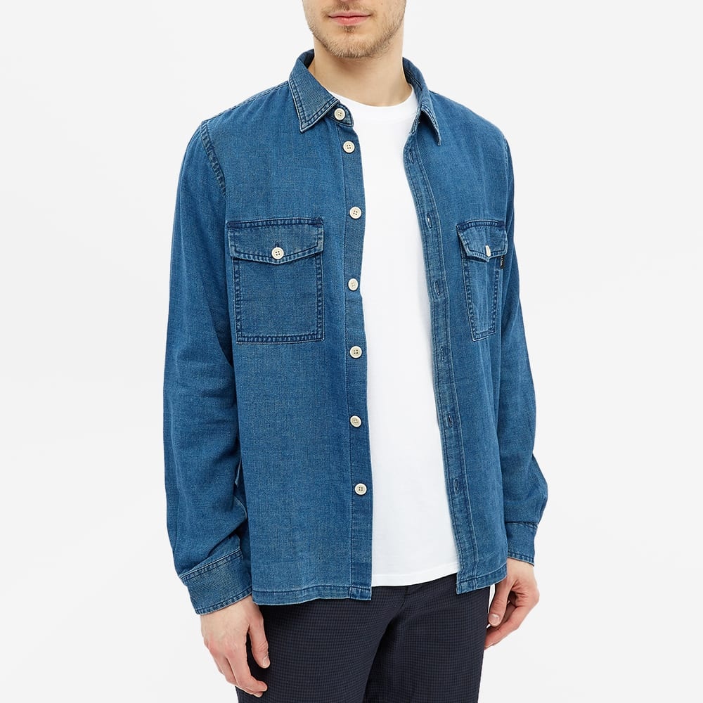 Paul Smith Heavy Chambray Denim Overshirt - 5