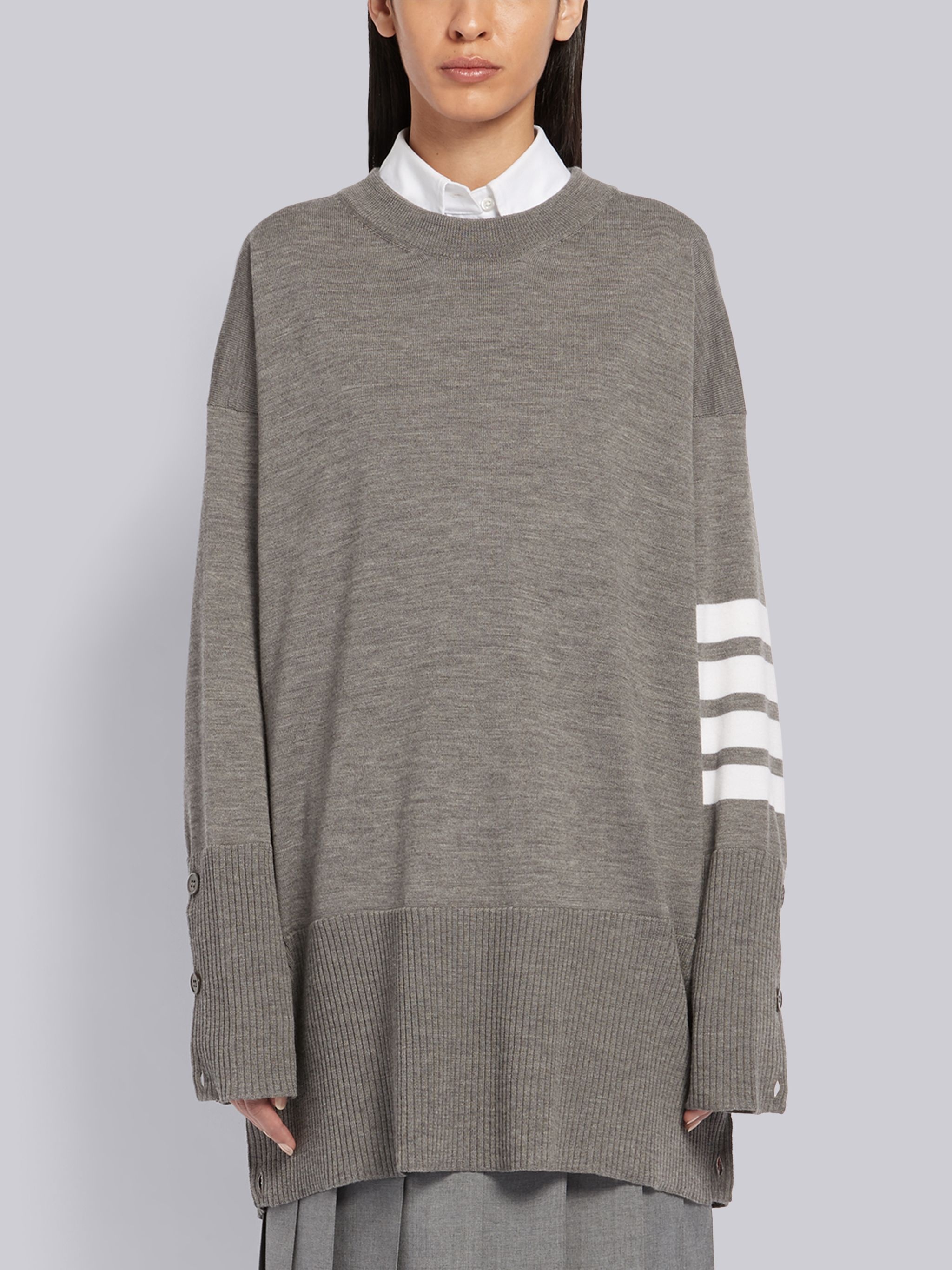 4-Bar Oversized Pullover - 1