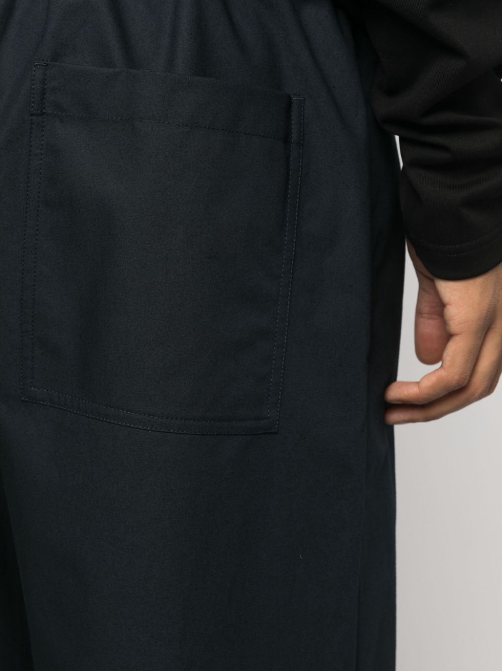 elasticated straight-leg trousers - 5